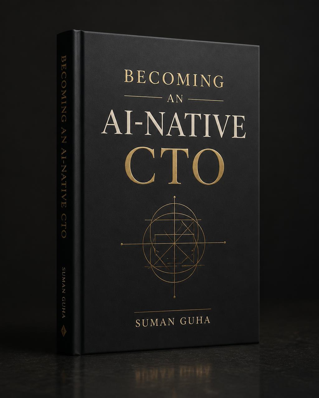 Becoming an AI-Native CTO field guide by Suman Guha — premium hardcover edition